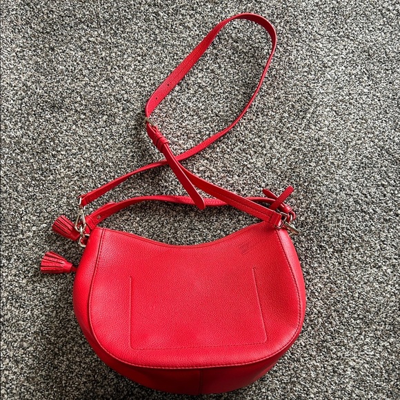 Kate Spade Leather Hobo Crossbody Bag in Red | Hobo | Crossbody | Kate Spade - Picture 8 of 13
